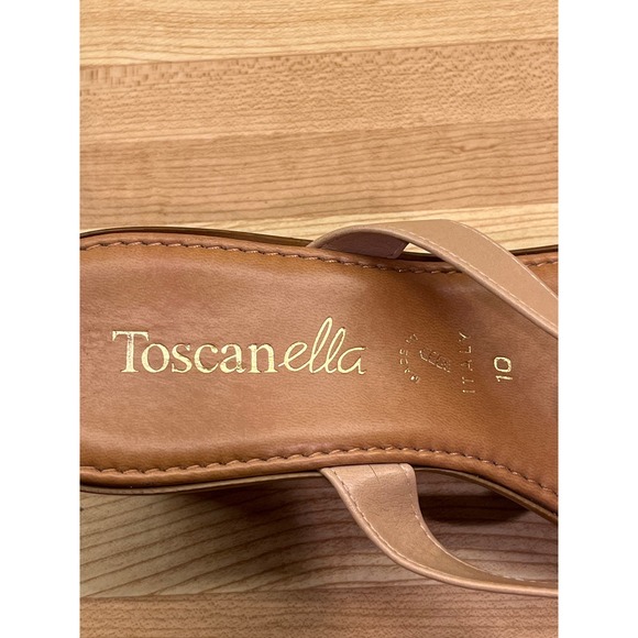 Toscanella Wedge Sandals Rhinestone Thong Size 10 - Picture 7 of 8